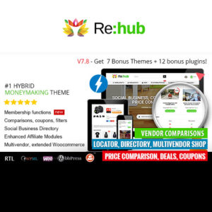 ReHub – Price Comparison, Affiliate Marketing, Multi Vendor Store, Community Theme